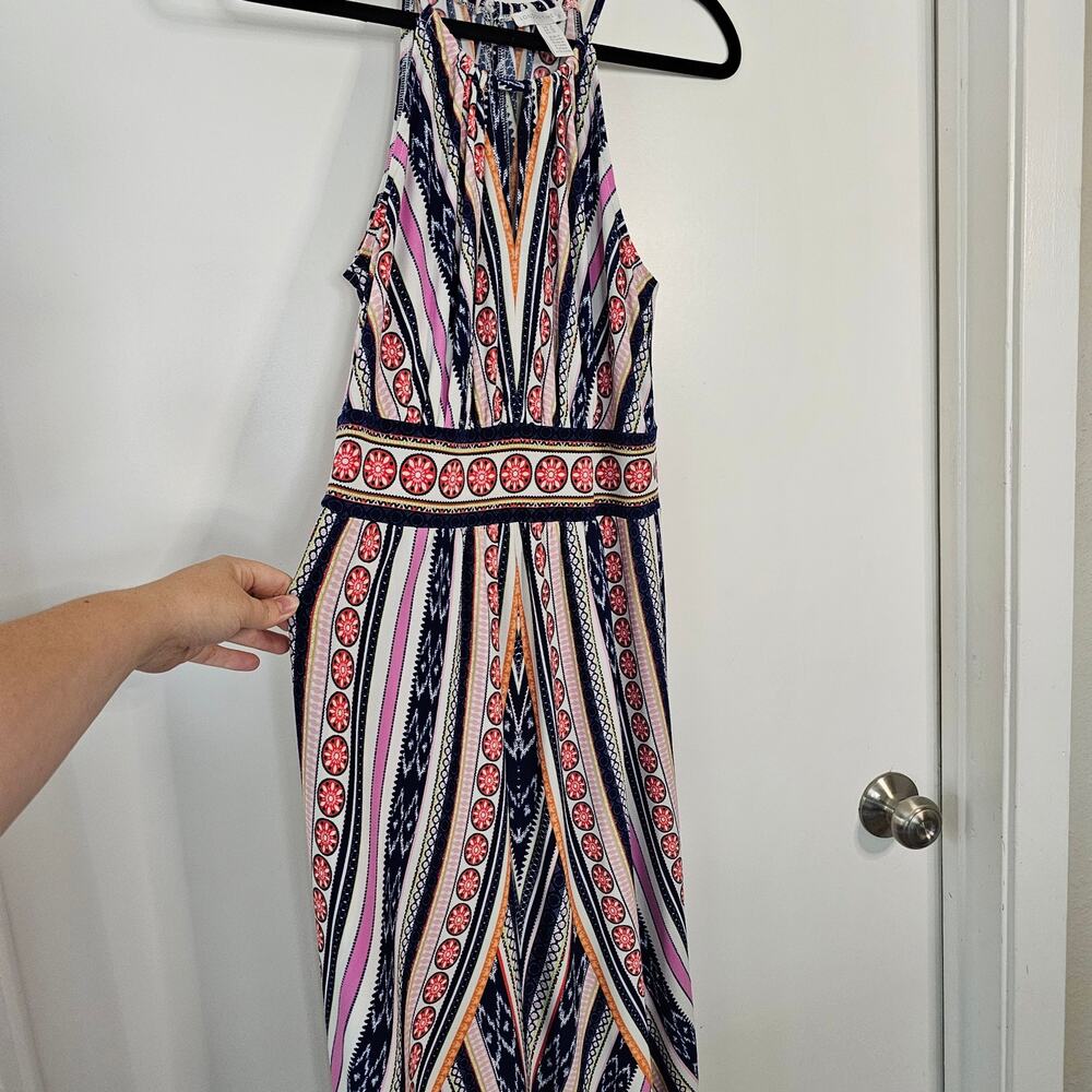 London Times Women's Multicolored Maxi Dress Size 8 Colorful Artsy - Picture 2 of 9